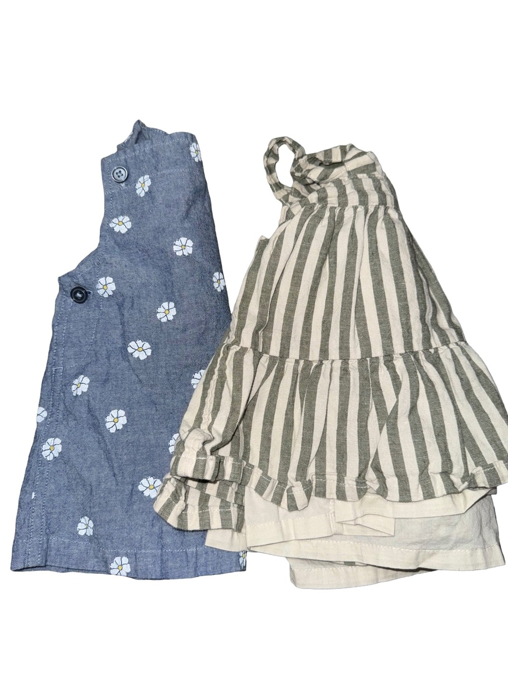 Carter’s Baby Girl 6M Dress Bundle 2 Dresses Striped + Daisy Outfit Set
